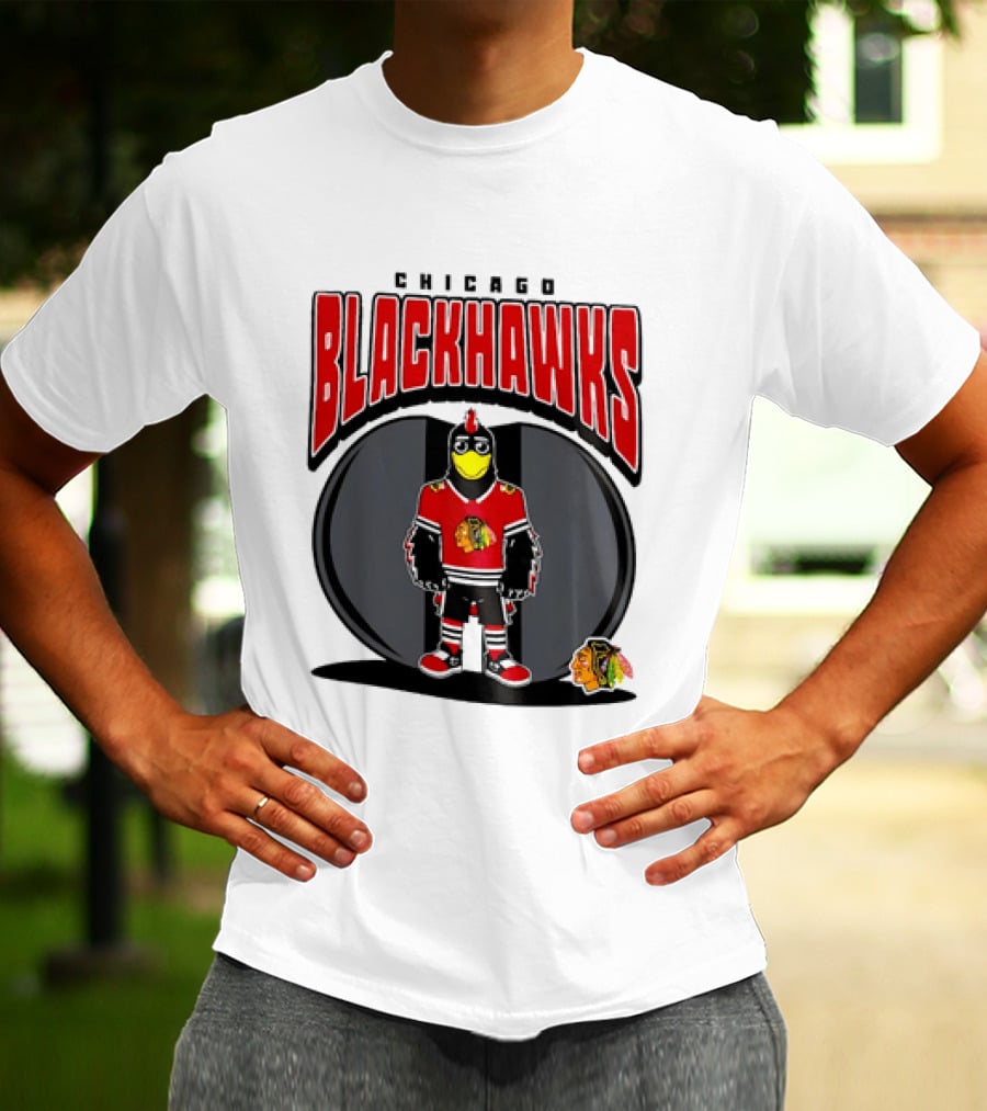 Chicago Blackhawks Mania NHL 2026 Mascot Hockey Fan Gear T-Shirt