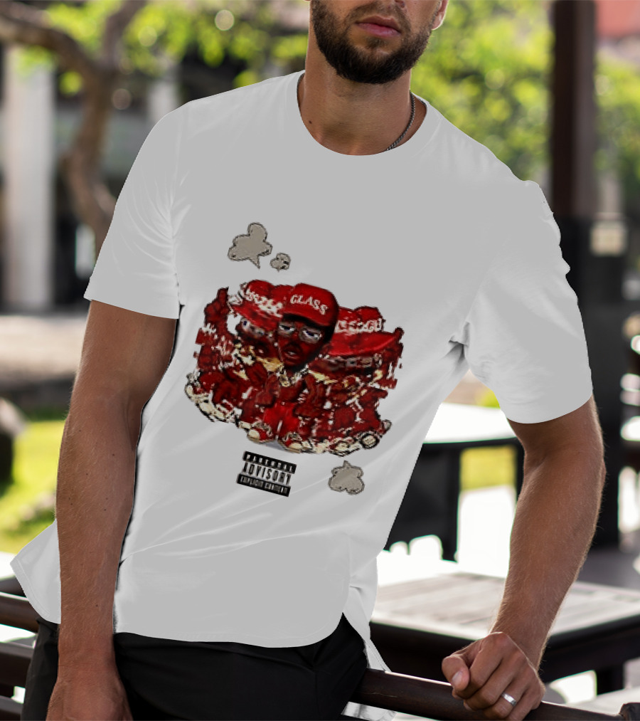 Parental Advisory Explicit Content Tyler The Creator Glass Red Hat T-Shirt