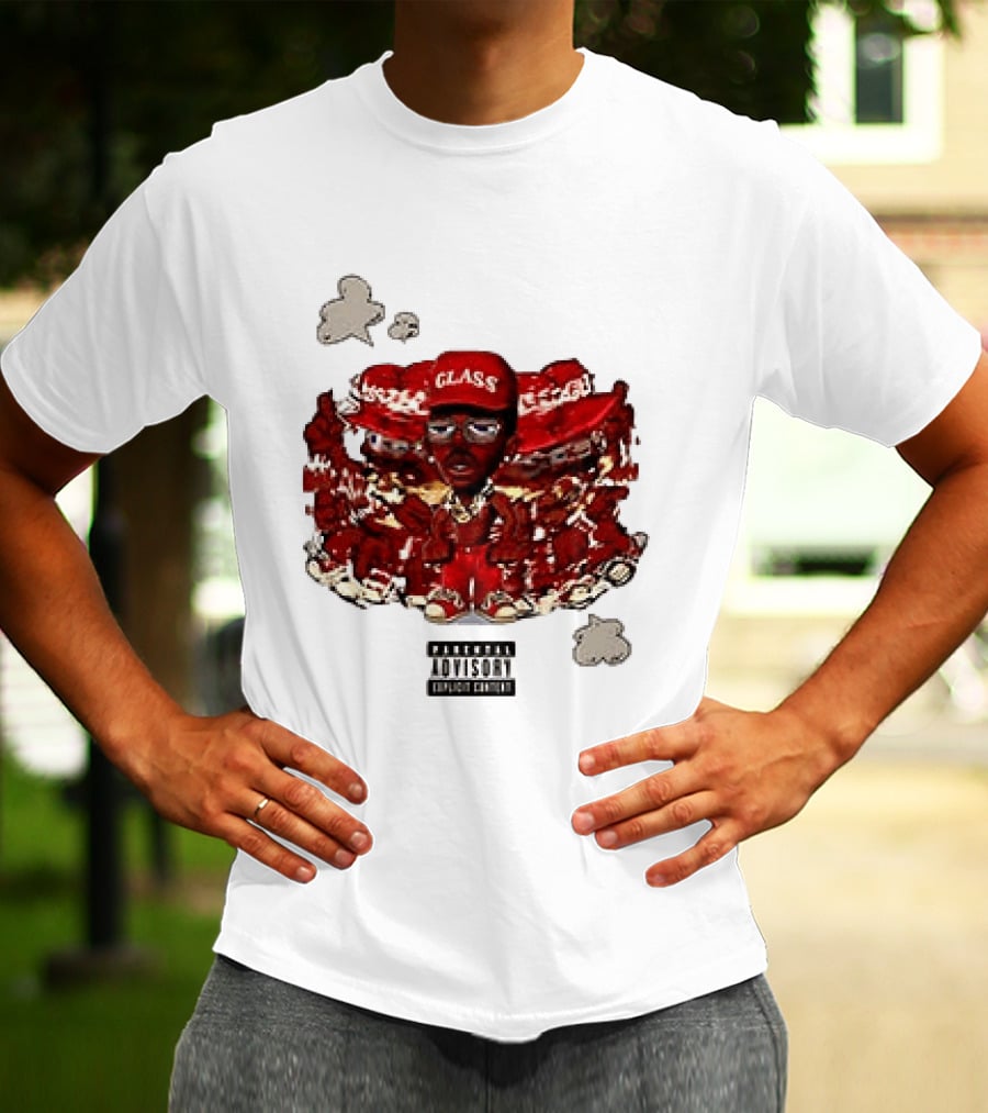 Parental Advisory Explicit Content Tyler The Creator Glass Red Hat T-Shirt