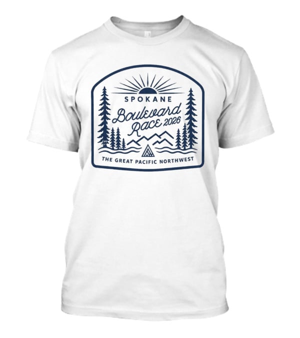 Spokane Boulevard Race 2026 Sun And Trees The Great Pacific Northwest T-Shirt