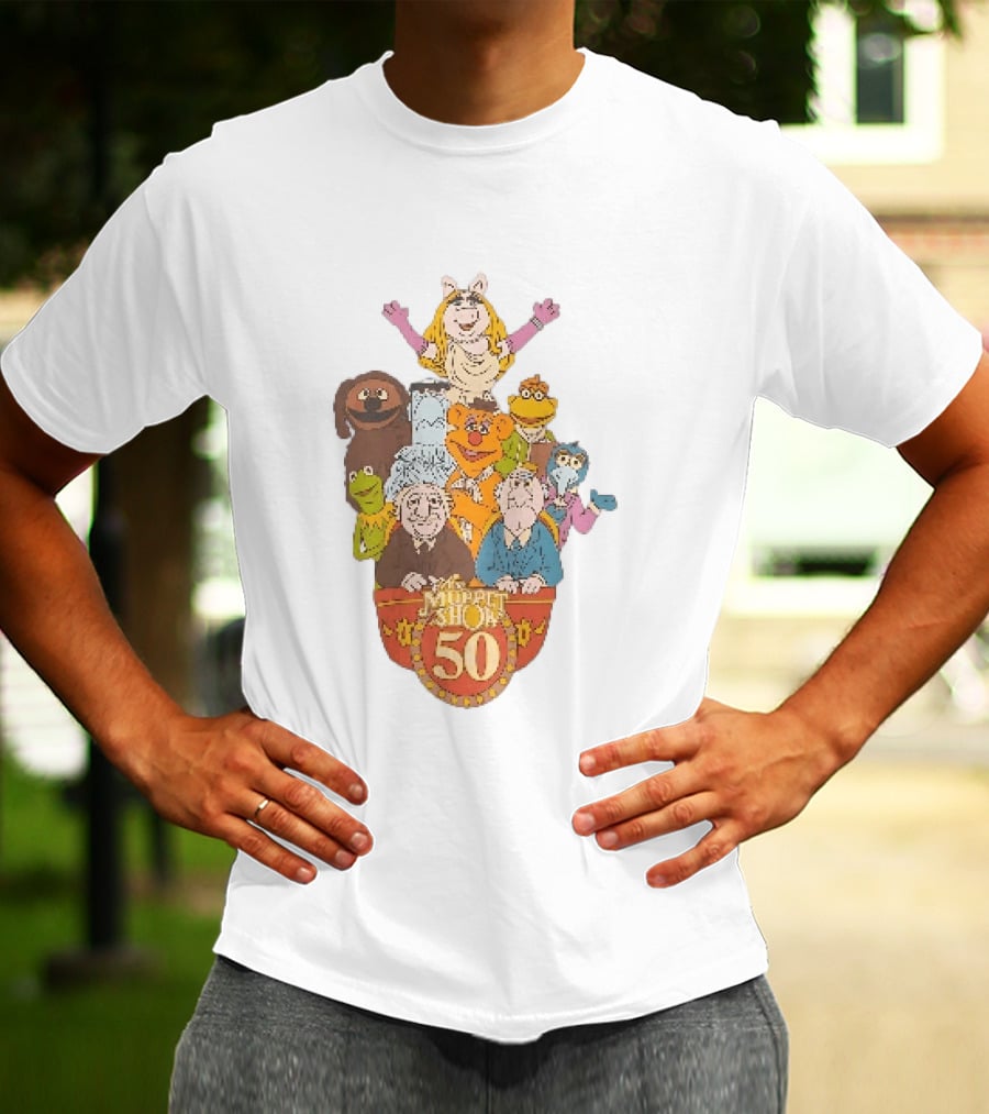 The Muppet Show Anniversary 50 Iconic Characters Celebration T-Shirt