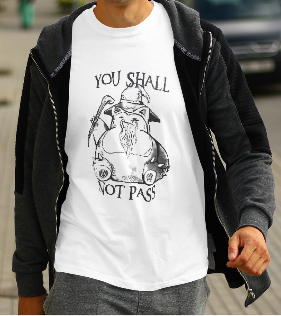 You Shall Not Pass Snorlax Pokémon Gandalf T-Shirt