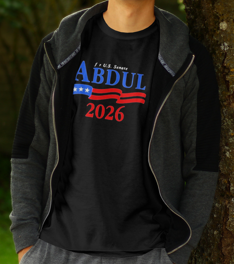 ABDUL 2026 US Senate Campaign Vintage Patriotic Stars And Stripes T-Shirt