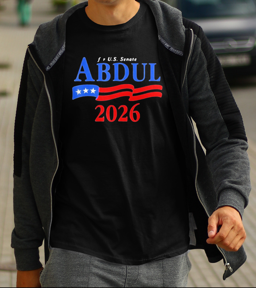 ABDUL 2026 US Senate Campaign Vintage Patriotic Stars And Stripes T-Shirt