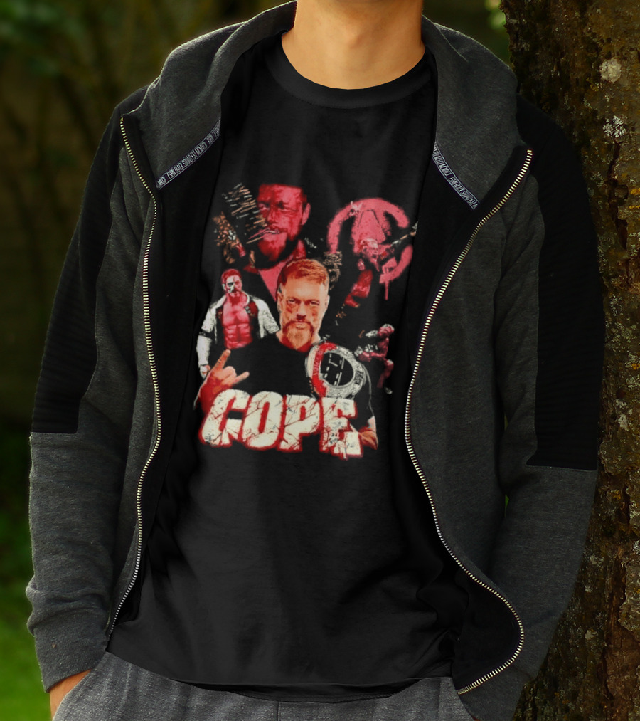 Adam Copeland Wrestling Pose Cope AEW Iconic Red T-Shirt