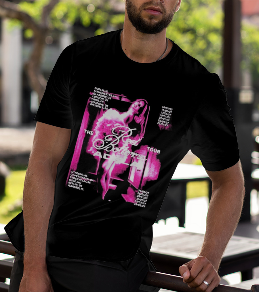 Adela Jergova The Red Bottoms Europe Tour 2026 Dates And Cities T-Shirt