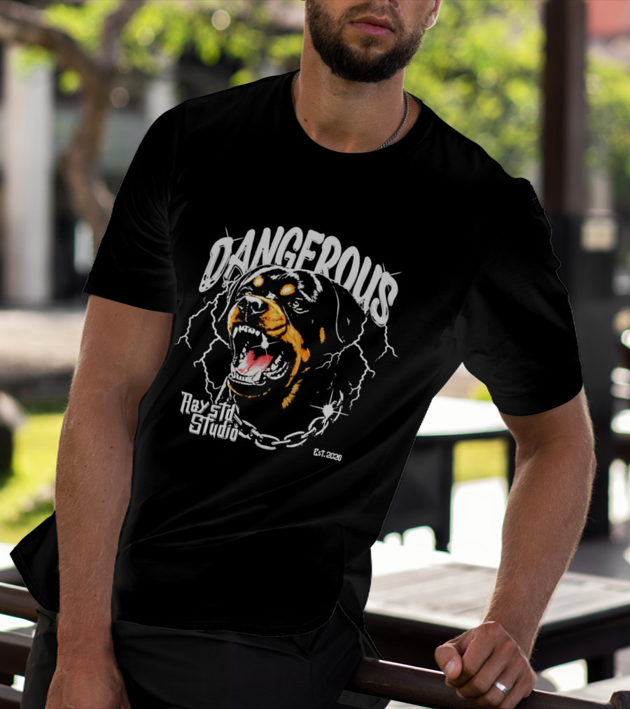 Dangerous Rottweiler Ray Etl Studio Est 2026 T-Shirt