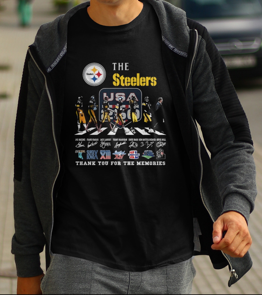 The Steelers Legends USA Super Bowl Thank You For The Memories T-Shirt