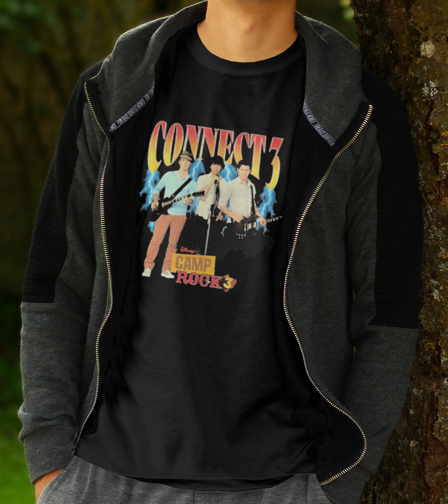 Disney Camp Rock 3 Connect 3 Band Jonas Brothers T-Shirt