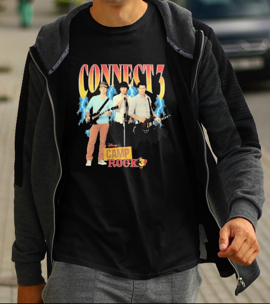 Disney Camp Rock 3 Connect 3 Band Jonas Brothers T-Shirt
