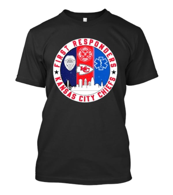 Kansas City Chiefs First Responders 9.11 Never Forget T-Shirt