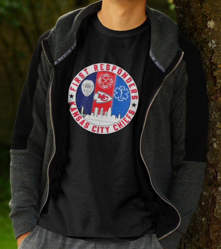 Kansas City Chiefs First Responders 9.11 Never Forget T-Shirt