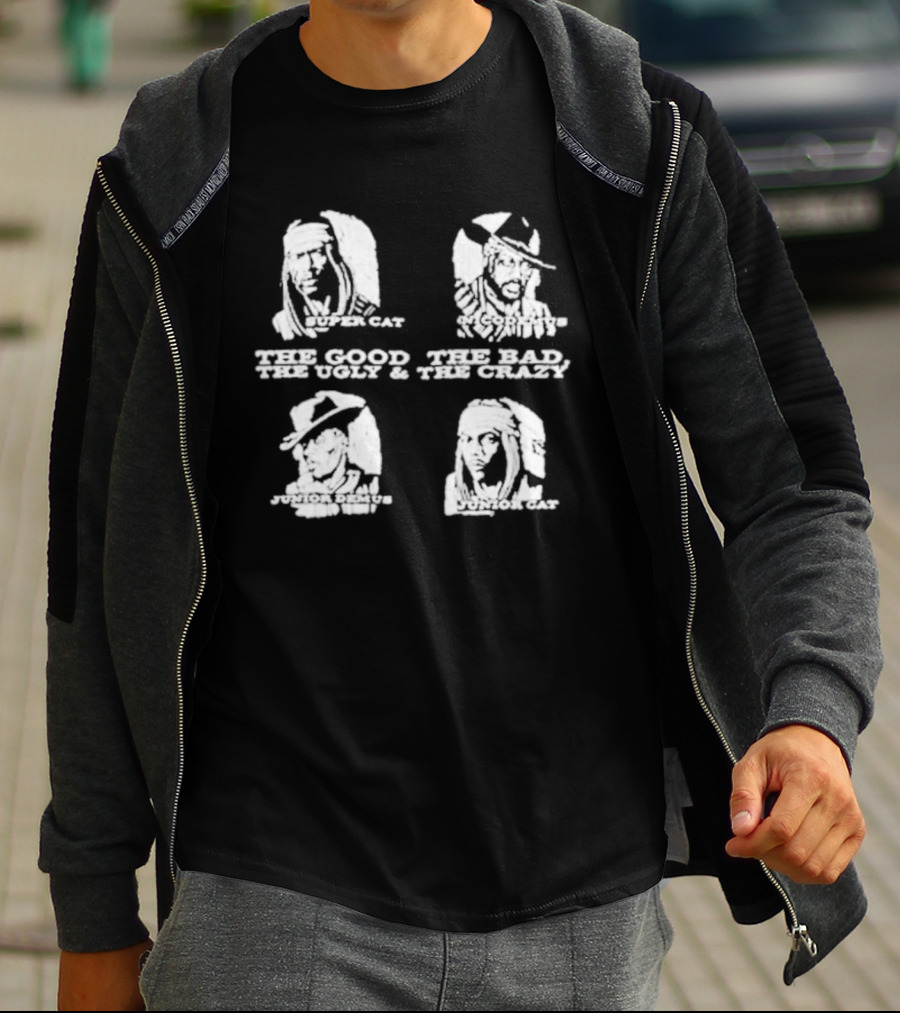 The Good The Bad The Ugly And The Crazy Super Cat Nicodemus Cowboy Wild West Cats T-Shirt