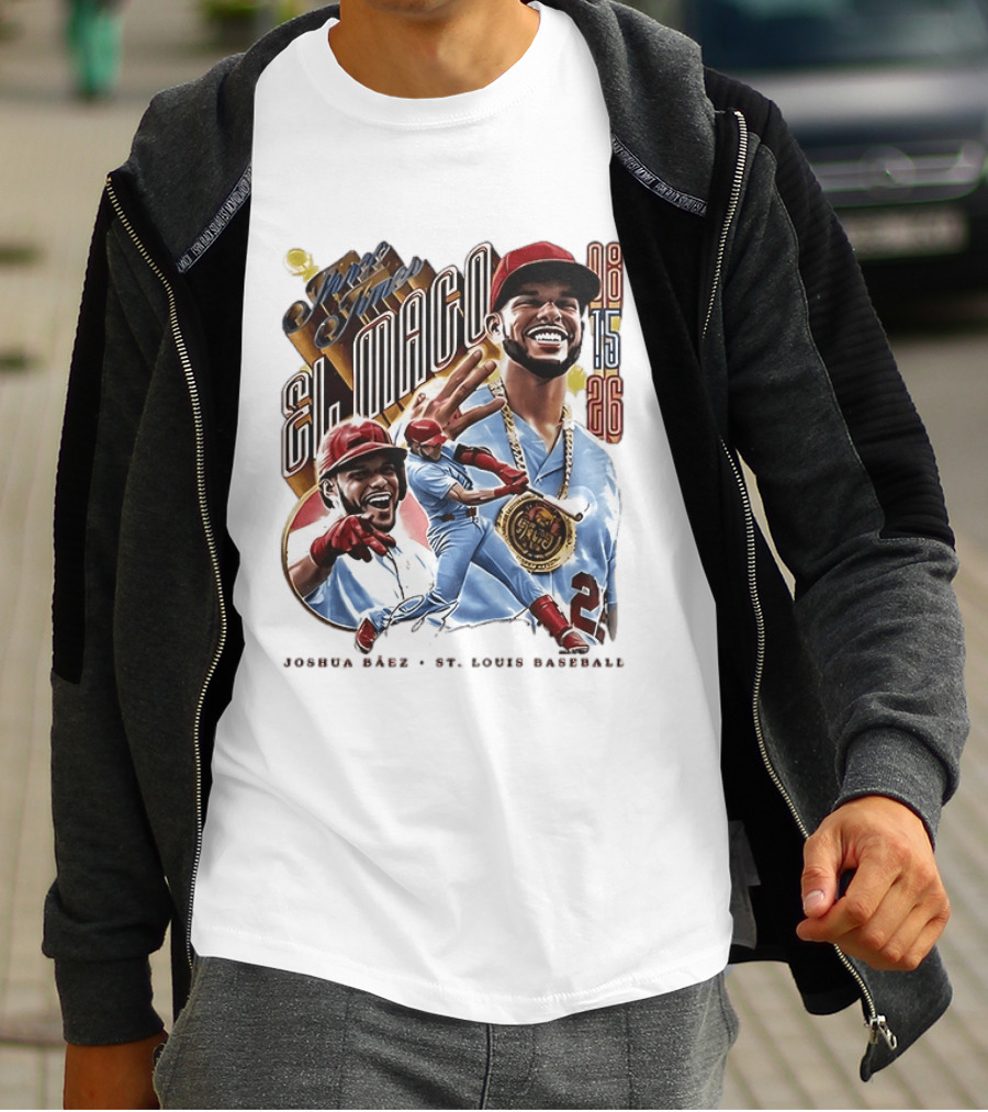 Joshua Baez El Mago 08 15 26 St Louis Baseball T-Shirt