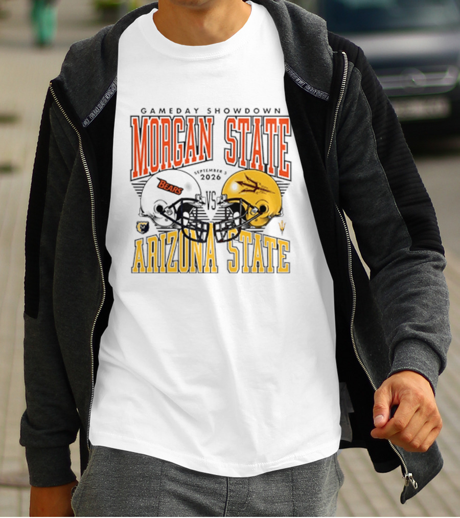 Gameday Showdown Morgan State Bears Vs Arizona State 2026 T-Shirt