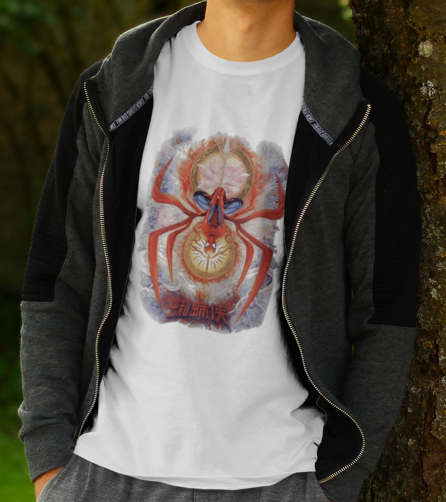 Spider Man Lotus Symbol Chinese Text Tom Holland Zendaya Reveal T-Shirt