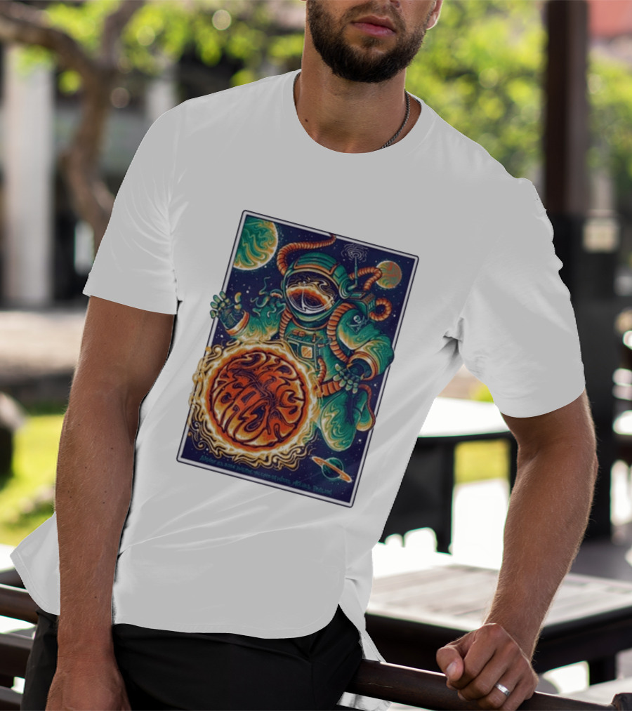 Dirty Heads Cosmic Astronaut Tour The Woodlands TX 8 23 2026 Psychedelic Space Adventure T-Shirt