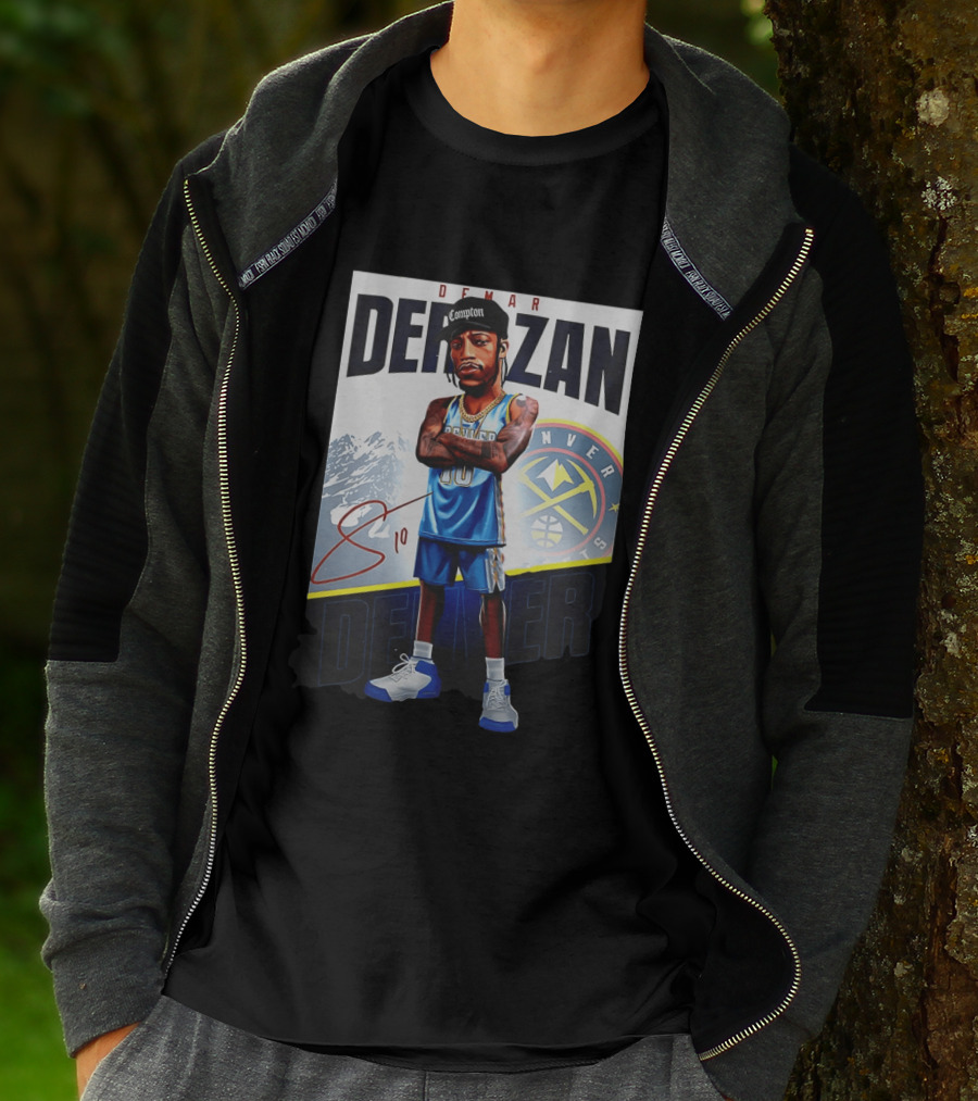 DeMar DeRozan Denver Nuggets Basketball Character With Signature T-Shirt