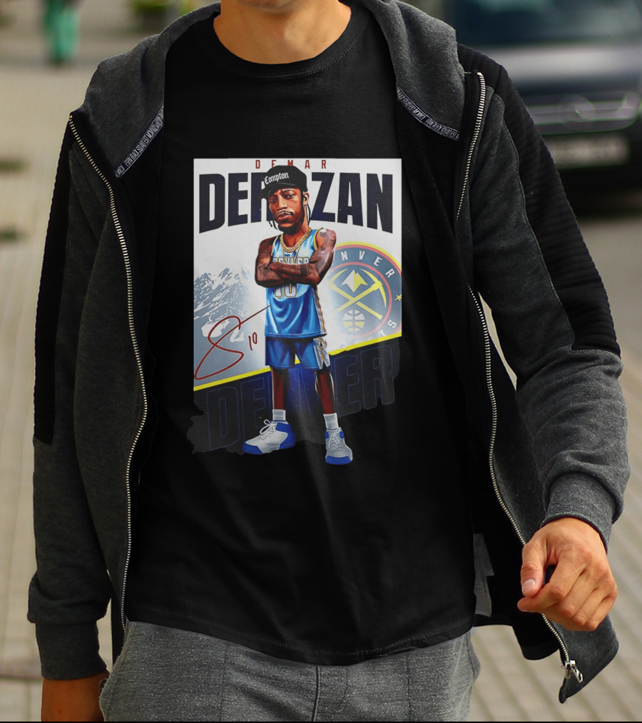 DeMar DeRozan Denver Nuggets Basketball Character With Signature T-Shirt