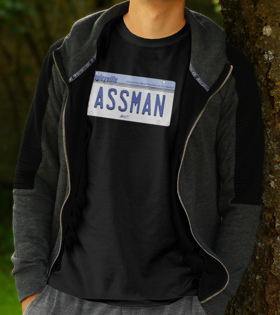 Wrigleyville Assman License Plate One Of The Best Pitchers In The Game T-Shirt