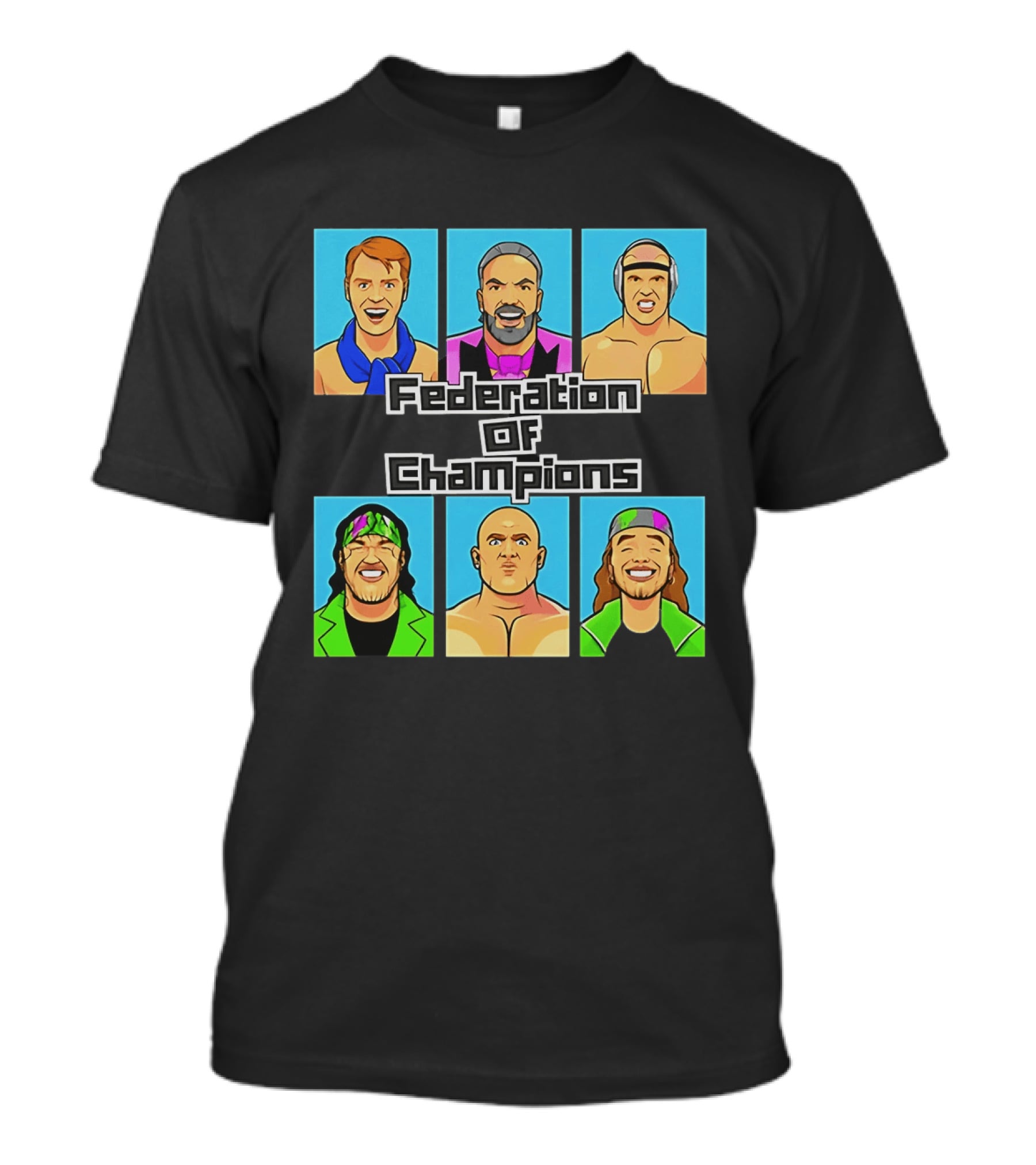Federation Of Champions Wrestling Legends T-Shirt