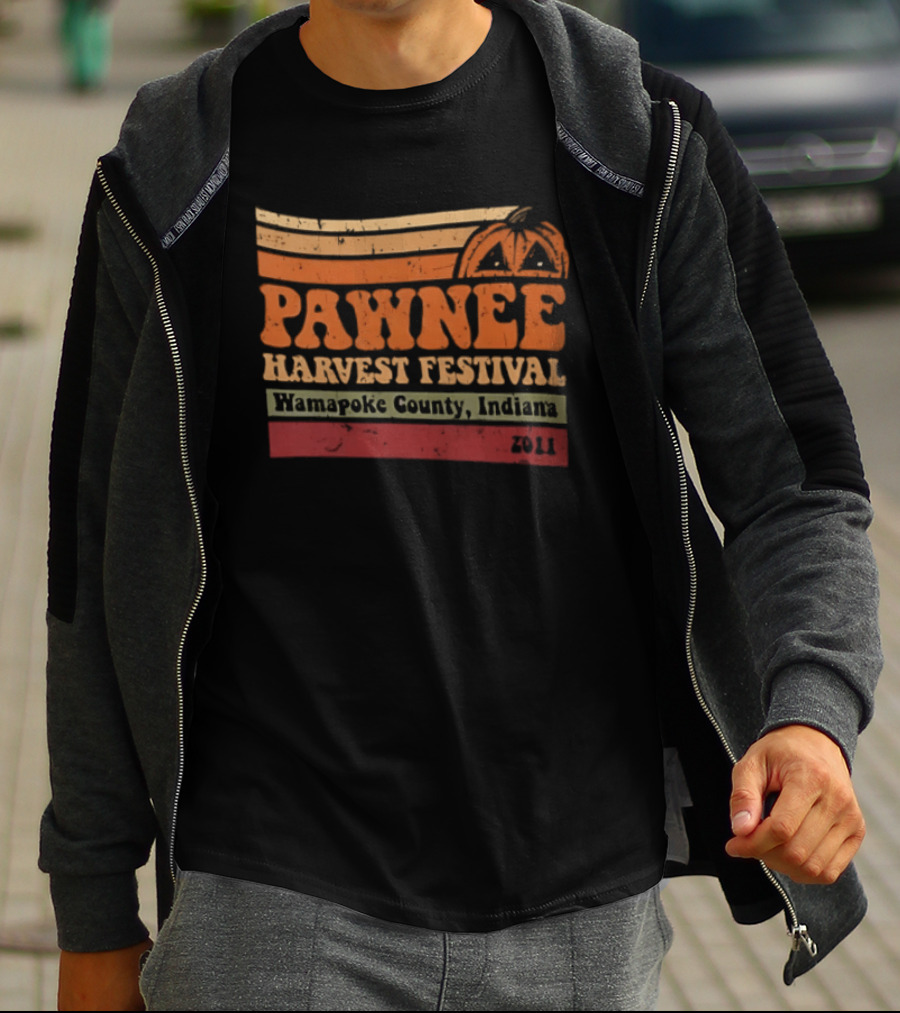 Pawnee Harvest Festival Wamapoke County Indiana 2011 Pumpkin T-Shirt