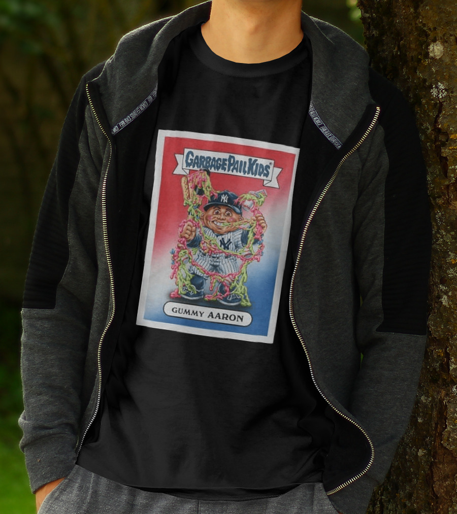 Garbage Pail Kids New York Yankees Gummy Aaron MLB Collaboration T-Shirt