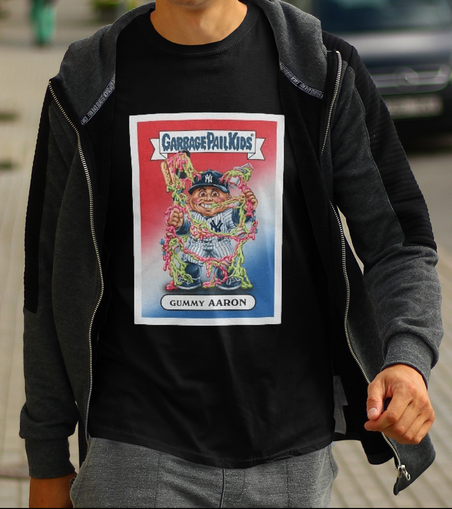 Garbage Pail Kids New York Yankees Gummy Aaron MLB Collaboration T-Shirt