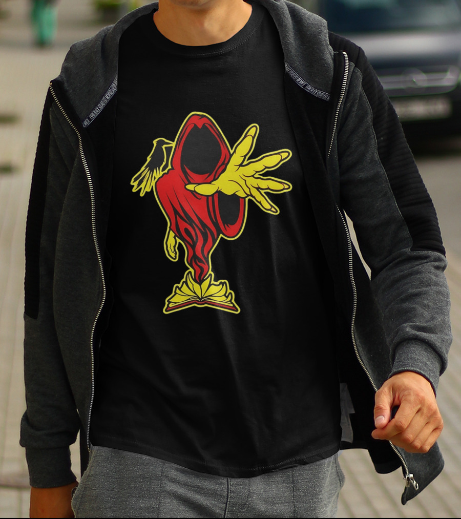 Insane Clown Posse Ringmaster Joker's Card Flame Hooded Figure T-Shirt
