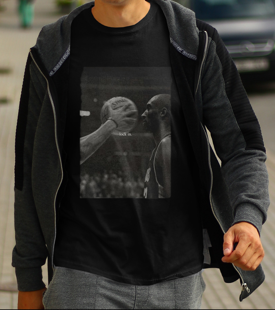 Lock In Kobe Bryant Spalding Basketball T-Shirt