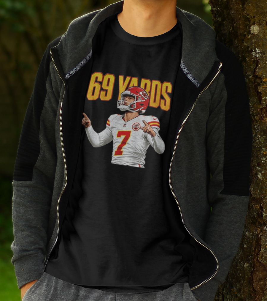 69 Yards Harrison Butker Kansas City Football Player T-Shirt