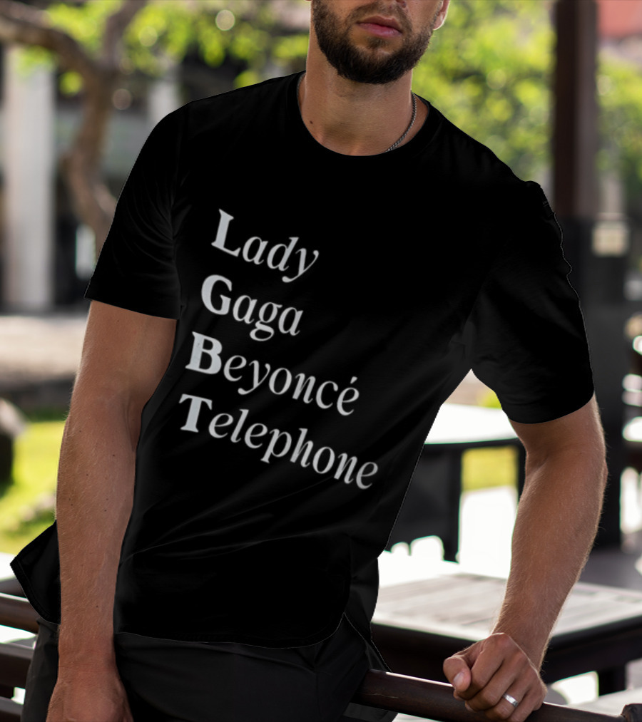 Lady Gaga Beyoncé Telephone LGBT Pride T-Shirt