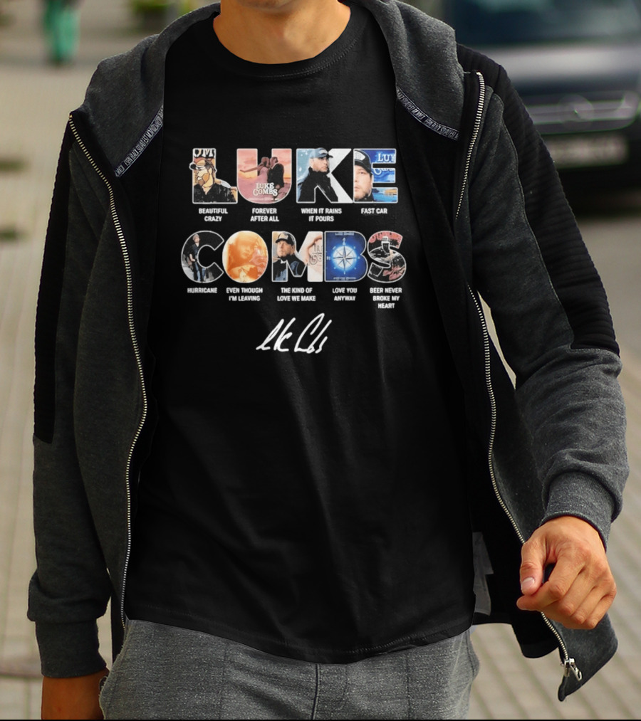 Luke Combs Greatest Songs Collage Country Music T-Shirt