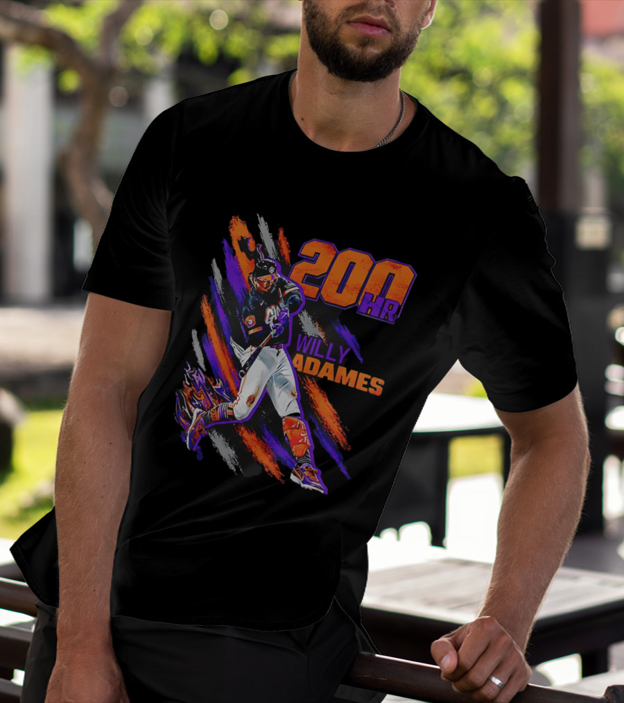 200 HR Willy Adames San Francisco Giants Baseball T-Shirt