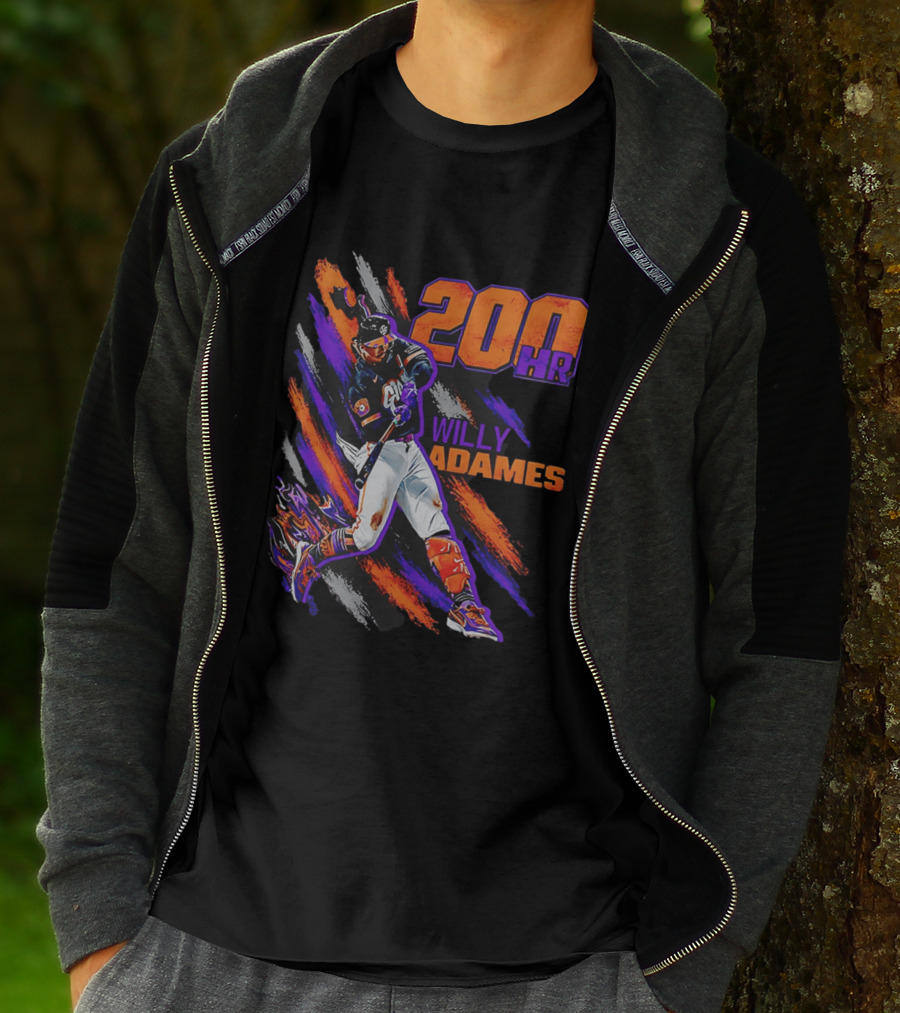 200 HR Willy Adames San Francisco Giants Baseball T-Shirt