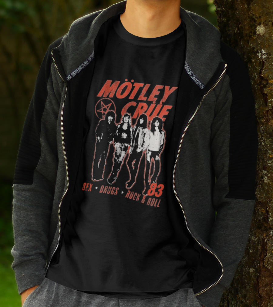 Mötley Crüe 83 Sex Drugs Rock & Roll Vintage Style 2026 T-Shirt