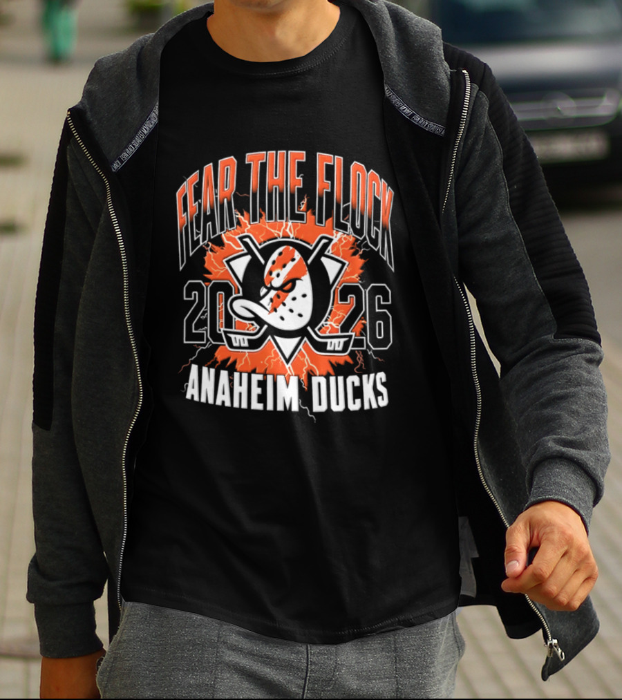 Anaheim Ducks Fear The Flock 2026 Hockey T-Shirt