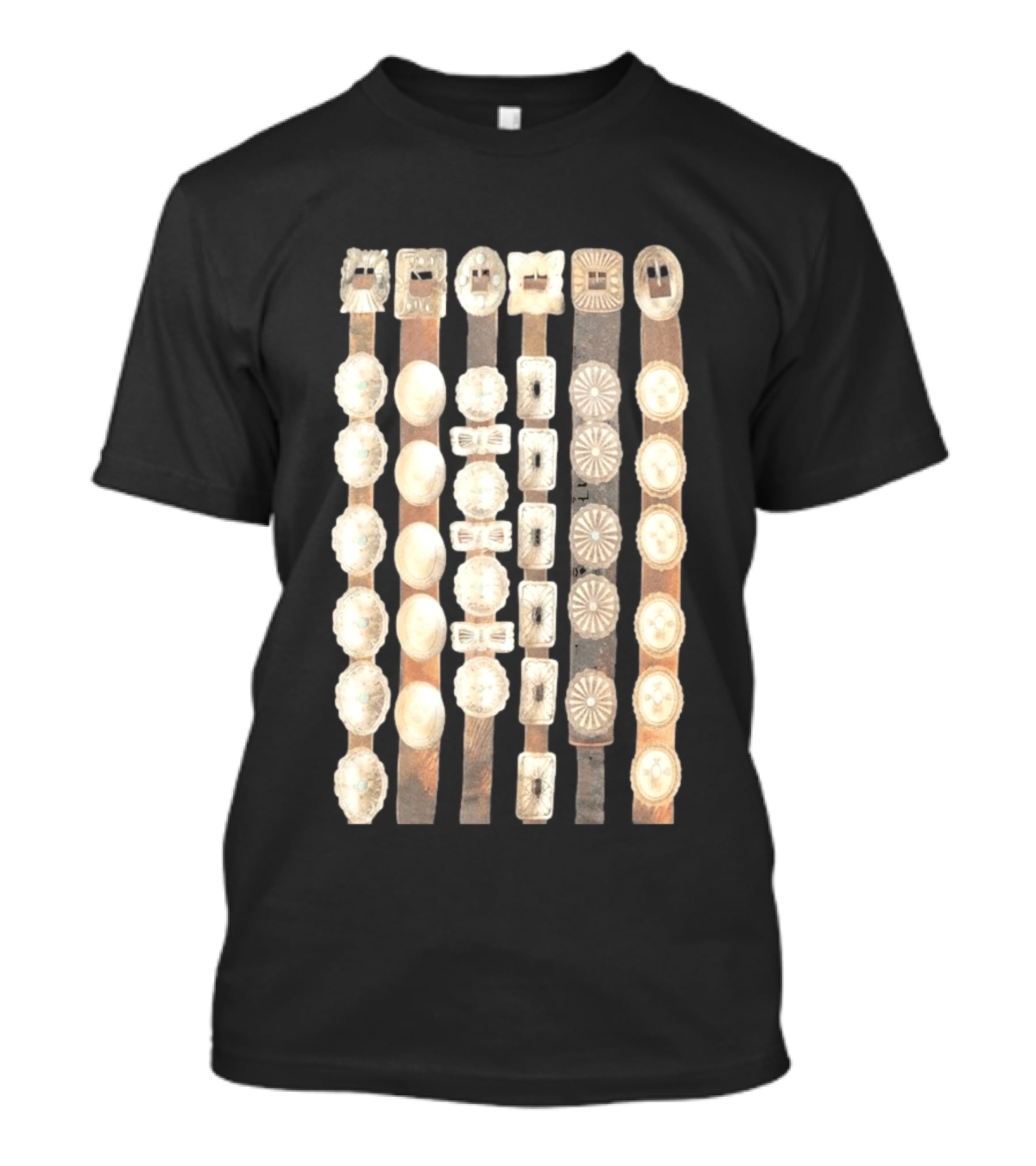 Hoshi SEVENTEEN Curtain Concho Vintage Button Straps T-Shirt
