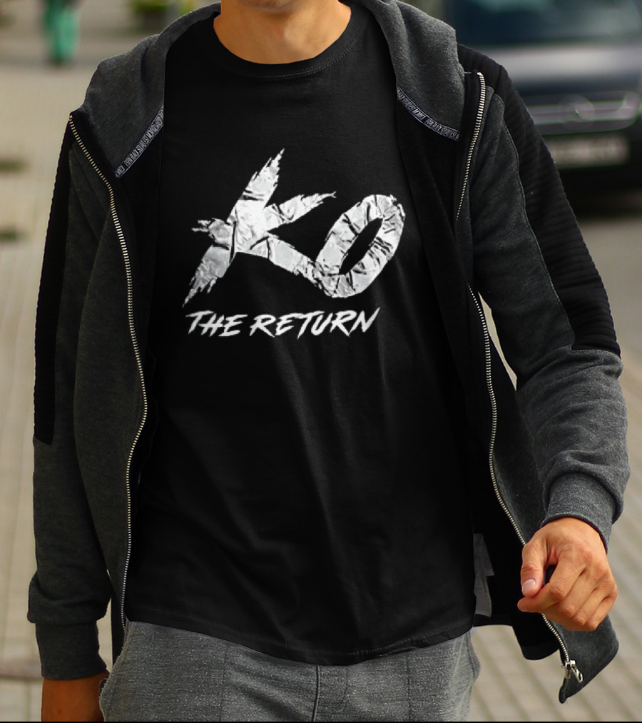 KO The Return Distressed Cracked Marble Stylized T-Shirt