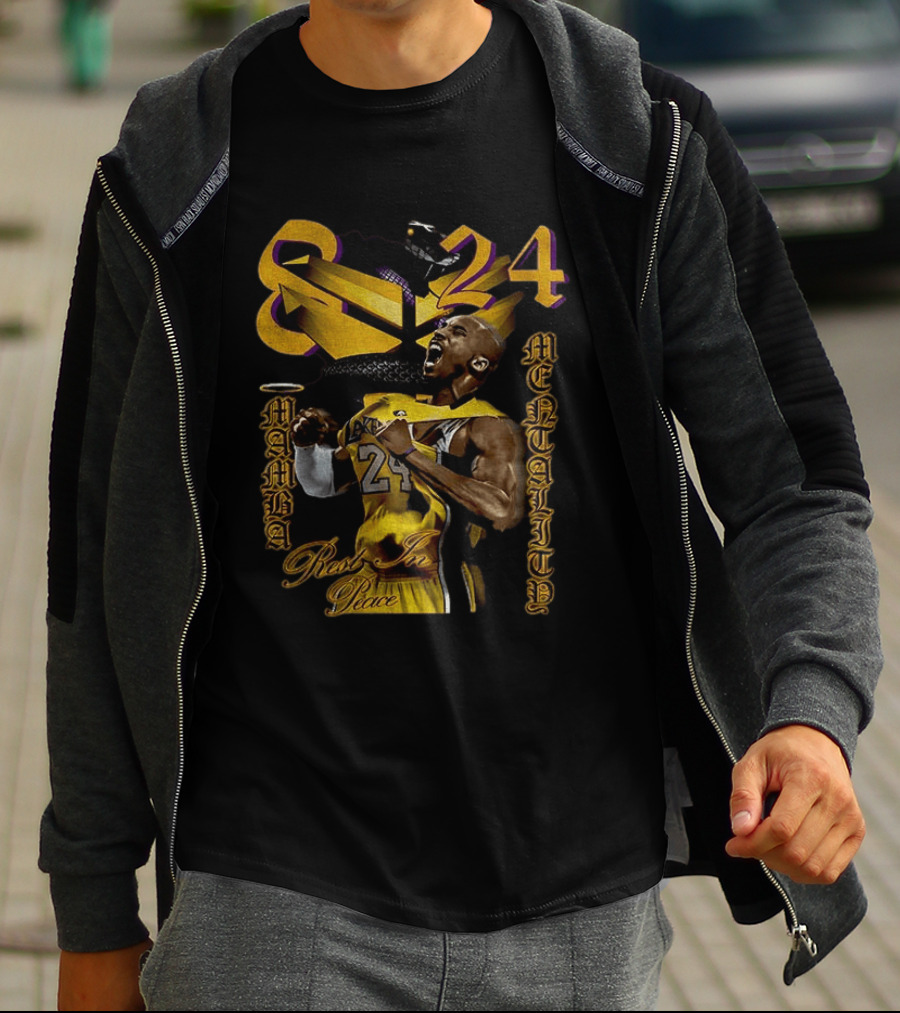 Kobe Bryant Lakers 8 24 Mamba Mentality Rest In Peace T-Shirt