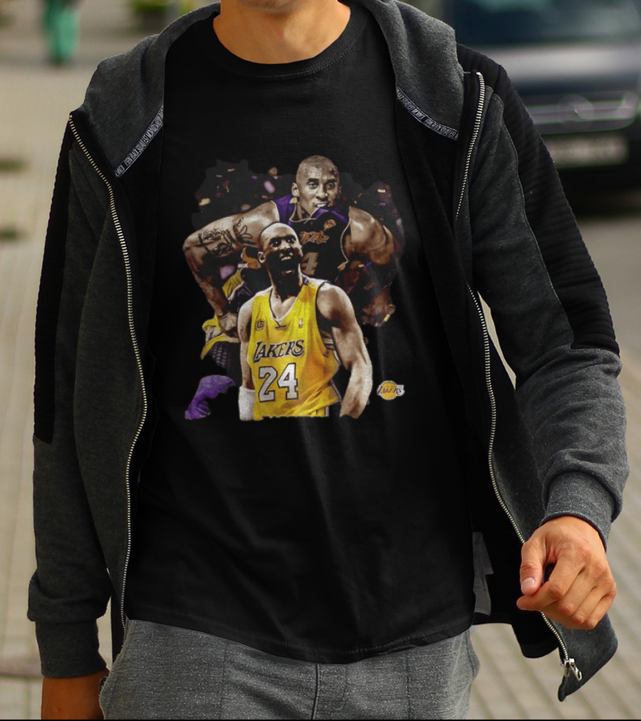 Kobe Bryant Los Angeles Lakers Number 24 Iconic Basketball Legend T-Shirt