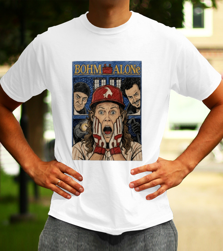 Bohm Alone Alec Bohm Philadelphia Phillies Home Alone T-Shirt
