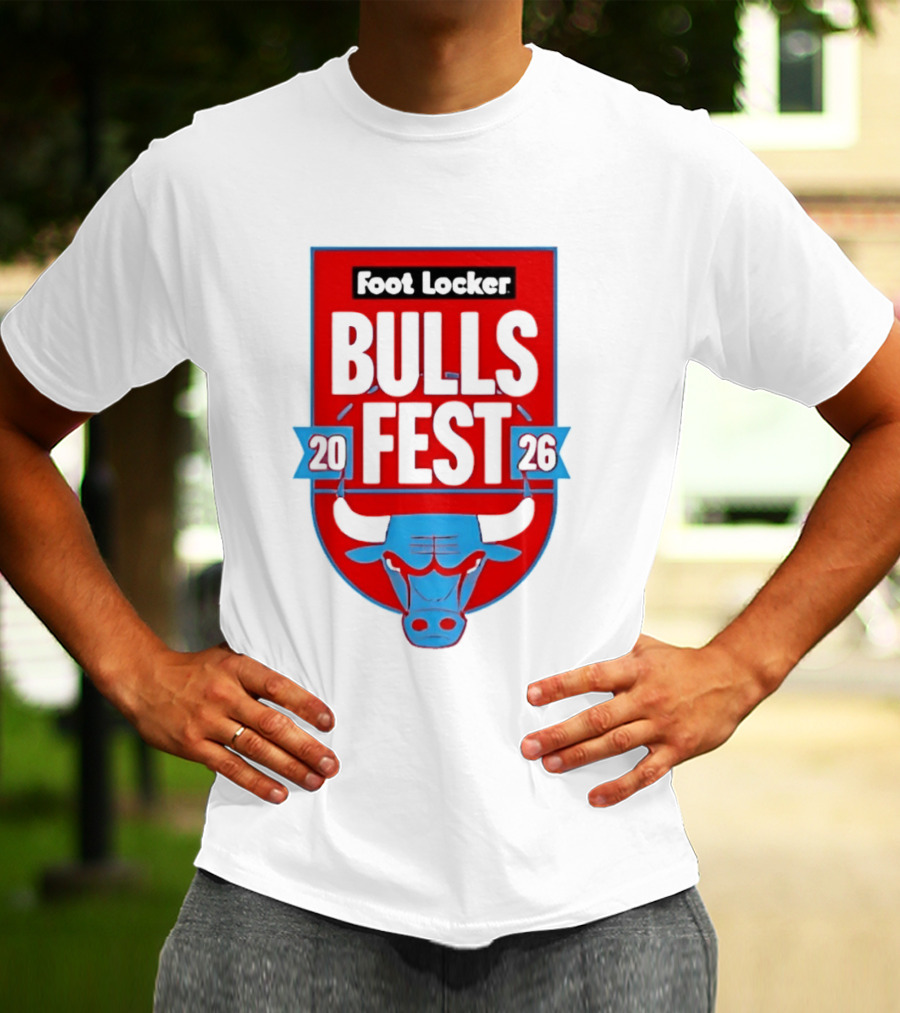Chicago Bulls Fest 2026 Foot Locker Event T-Shirt