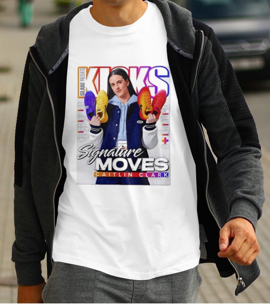 SLAM Presents Kicks Signature Moves Caitlin Clark T-Shirt
