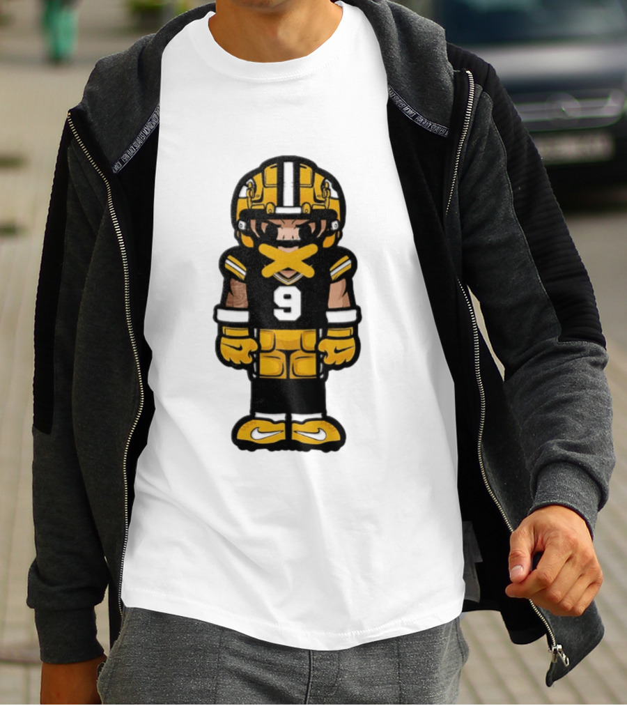 Christian Watson No 9 Chibi Green Bay Packers Football Player T-Shirt