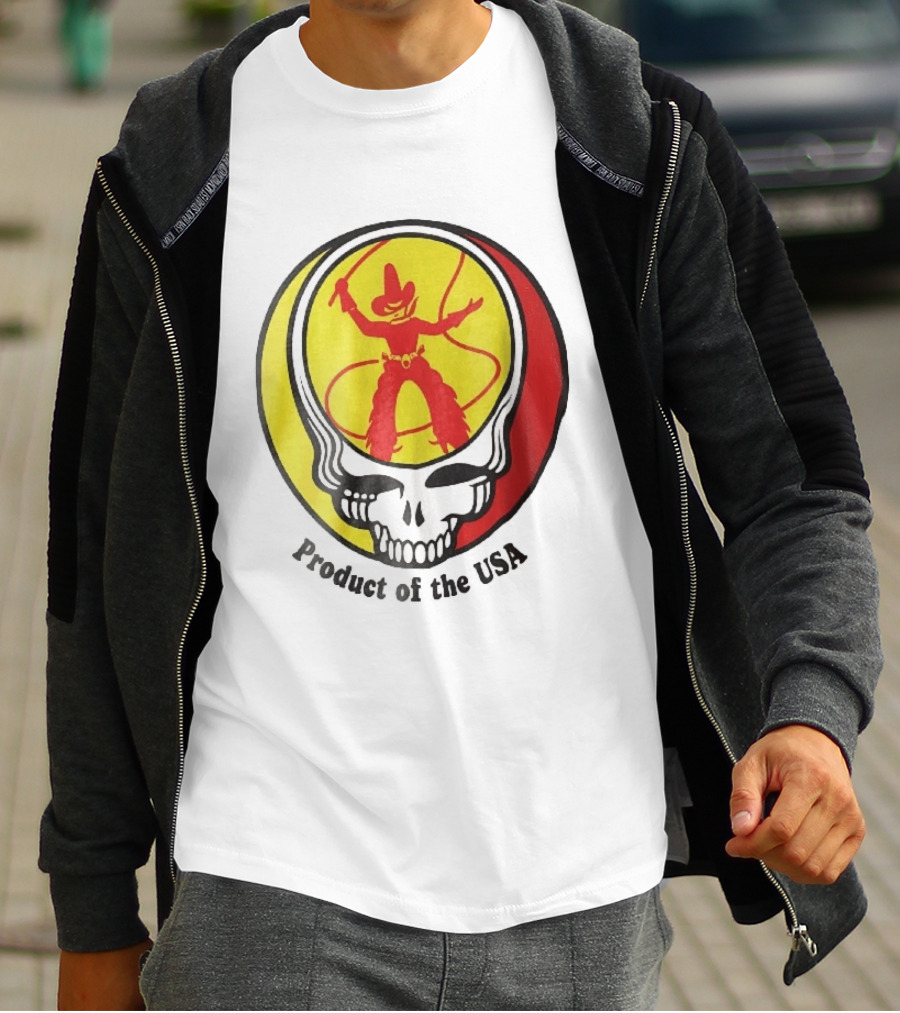 Grateful Dead Steal Your Face Cowboy Product Of The USA T-Shirt