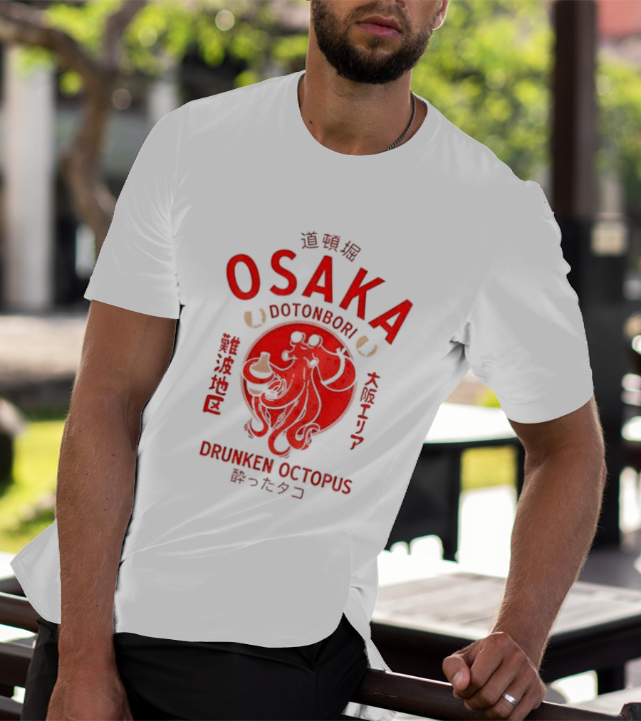 Dotonbori Osaka Drunken Octopus Seafood Culture Japan T-Shirt