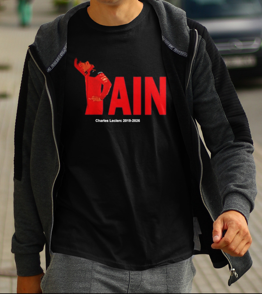 Charles Leclerc 2019 2026 Pain Formula 1 Ferrari Insights T-Shirt