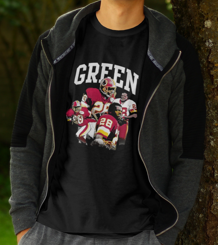 Darrell Green Washington Football Legends 28 Collage 2026 T-Shirt