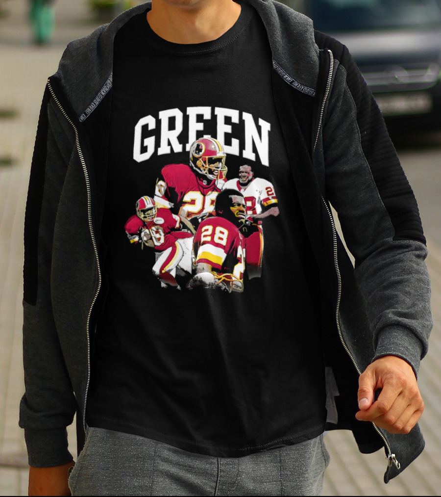 Darrell Green Washington Football Legends 28 Collage 2026 T-Shirt